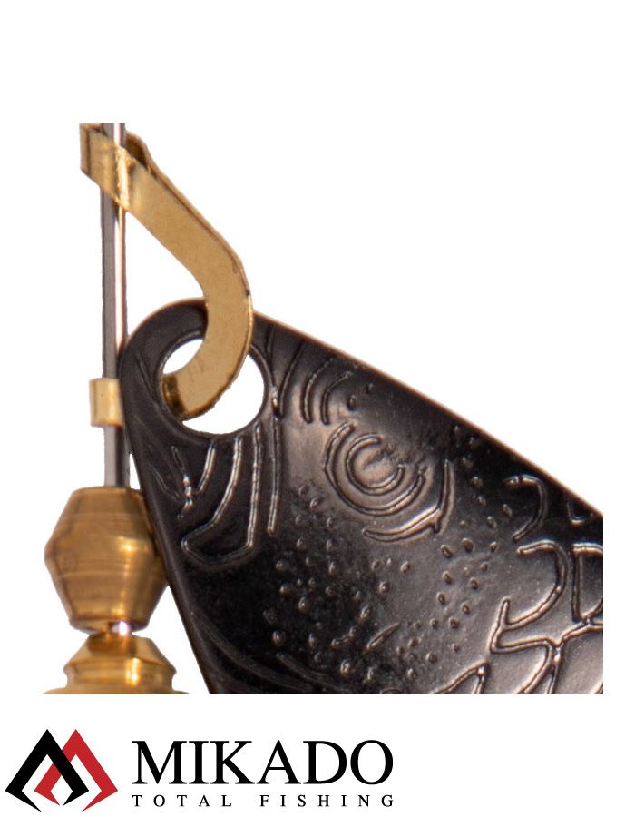 Блесна вращающаяся Mikado WILLOW №2, 7 г., чернёная, длина лепестка 40 мм.