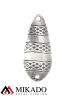 Блесна колеблющаяся Mikado STRIPE №3, 22 г., 6.7 см., состаренное серебро