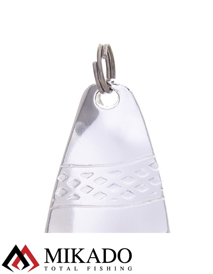 Блесна колеблющаяся Mikado STRIPE №3, 22 г., 6.7 см., состаренное серебро