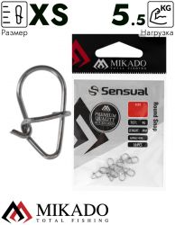 Застёжка Mikado ROUND SNAP XS тест 5,5 кг. (10 шт.)