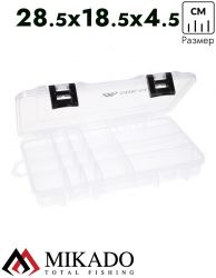 Коробка рыболова Mikado UAC-H1806 односторонняя (28,5 x 18,5 x 4,5 см)