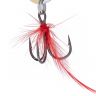 Блесна колеблющаяся Mikado SHALLOW MONSTER 51 г., 13 см., SILVER and GOLD, с красной мушкой