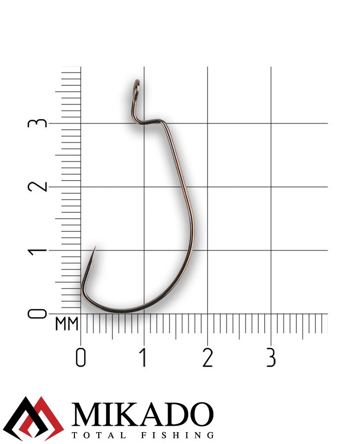 Офсетный крючок Mikado OFFSET BIG EYE № 2  ( 5 шт.)