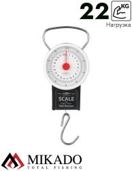 Безмен рыболовный механический Mikado до 22 кг. AM-HS-22