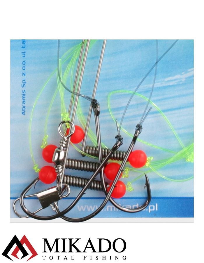 Морская оснастка Mikado STEEL BOOM RIG WITH SWIVEL, крючок № 2/0