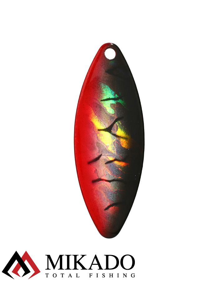 Блесна вращающаяся Mikado STREAM №2, 7 г., серебро 52 HOLO, длина лепестка 42 мм.