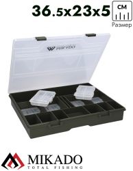 Коробка рыболова Mikado UACH-H524 ( 36.5 см x 23 см x 5 см.)
