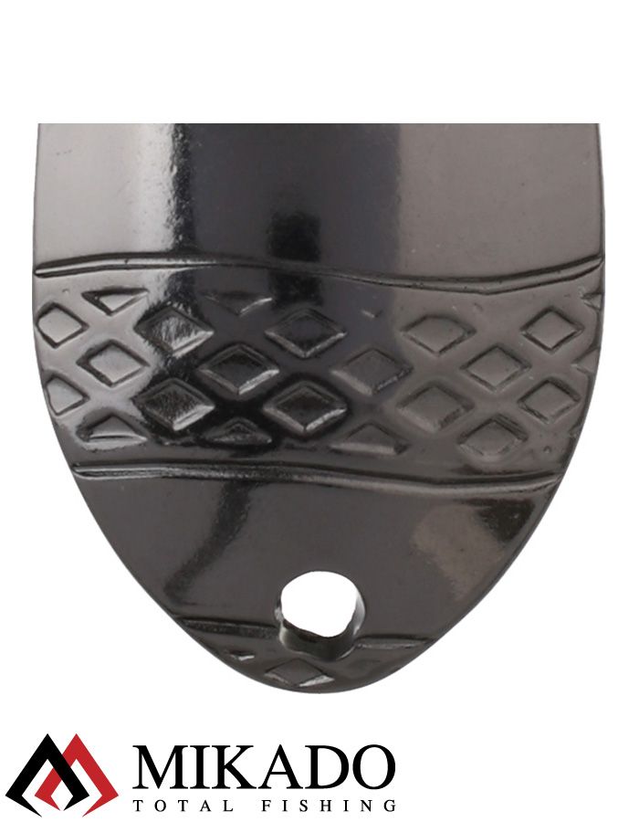 Блесна колеблющаяся Mikado STRIPE №3, 22 г., 6.7 см., чернёная