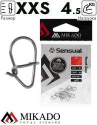 Застёжка Mikado ROUND SNAP XXS тест 4,5 кг. (10 шт.)