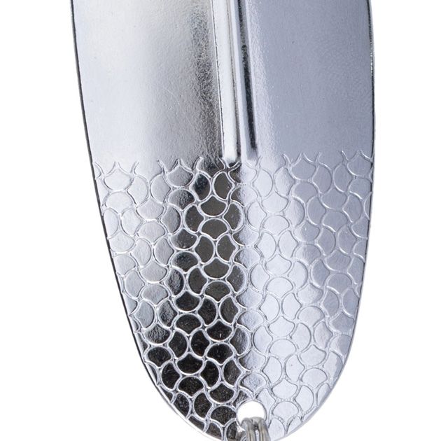 Блесна колеблющаяся Mikado SHALLOW MONSTER 51 г., 13 см., SILVER, с красной мушкой