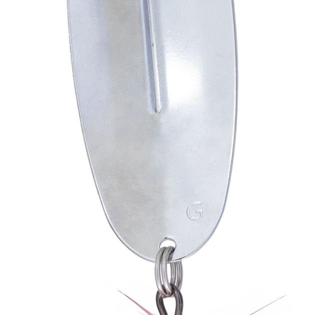 Блесна колеблющаяся Mikado SHALLOW MONSTER 51 г., 13 см., SILVER, с красной мушкой