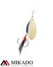 Блесна вращающаяся с кисточкой Mikado M-GRUB № 2, 7 г., GOLD/BLUE KNIGHT