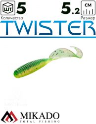 Твистер Mikado TWISTER 52 мм., 1.7 г., 76 (5 шт.)