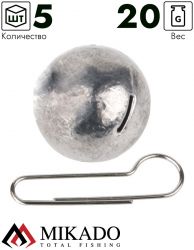 Чебурашка разборная Mikado 20 г. ( 5 шт.)