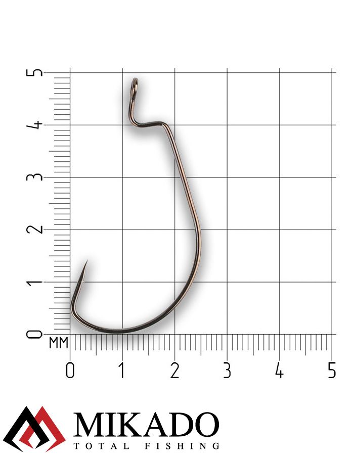 Офсетный крючок Mikado OFFSET BIG EYE № 2/0  ( 4 шт.)