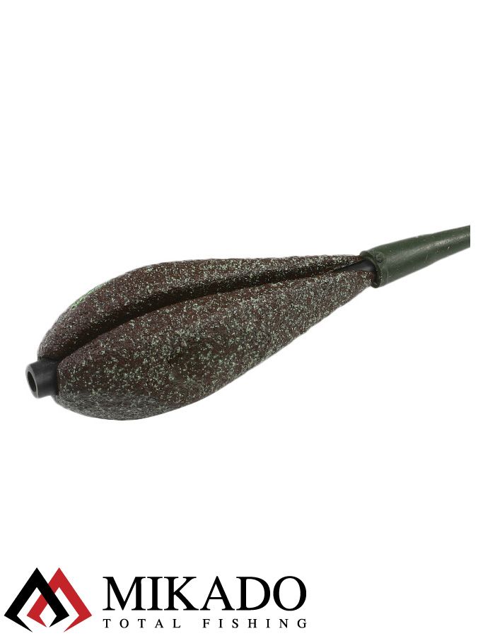 Грузило карповое сменное Mikado. отцентрованное (тёмно-зелёный) 25G  50 г.