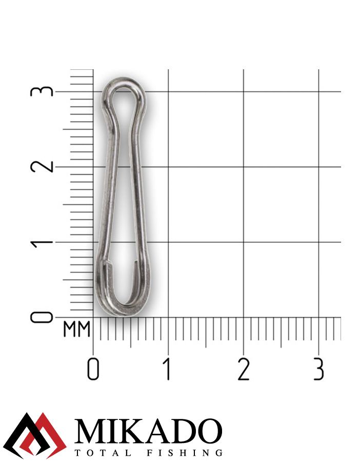 Застежка Mikado Hawaii BN № 6.  тест 50 кг. (12 шт.)