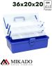 Рыболовный ящик Mikado размер 36x20x20 см. цвет - синий, UABM-305