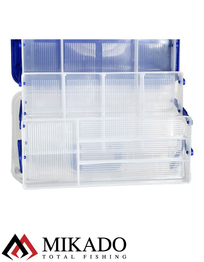 Рыболовный ящик Mikado размер 36x20x20 см. цвет - синий, UABM-305