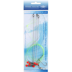 Морская оснастка Mikado STEEL BOOM RIG, крючок № 4