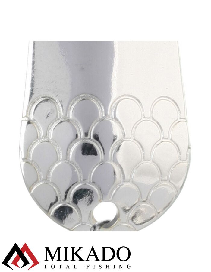 Блесна колеблющаяся Mikado TRYTHON №6, 26.5 г., 6.5 см., состаренное серебро