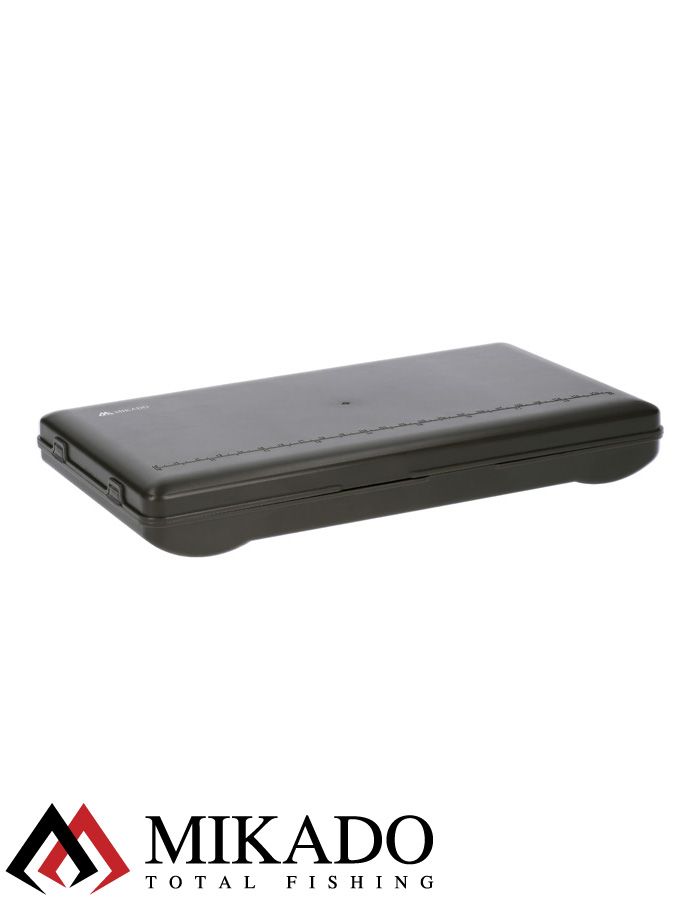 Коробка для карповых аксессуаров Mikado SYSTEM RIG BOX 2 с пенкой (24х13х3,5 см.) серая