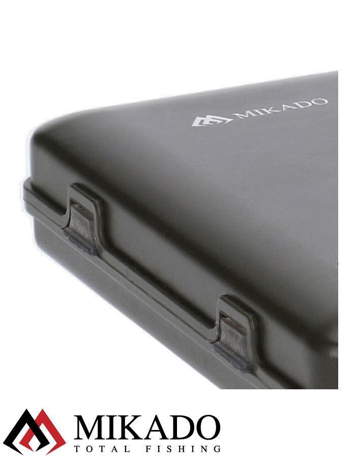 Коробка для карповых аксессуаров Mikado SYSTEM RIG BOX 2 с пенкой (24х13х3,5 см.) серая