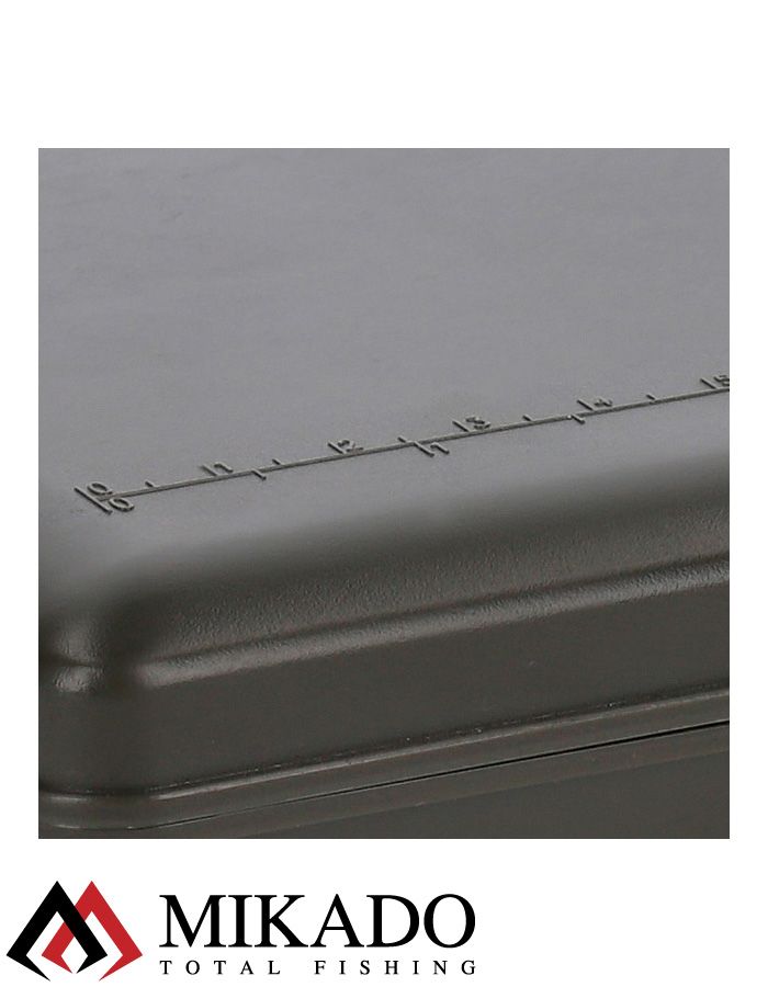 Коробка для карповых аксессуаров Mikado SYSTEM RIG BOX 2 с пенкой (24х13х3,5 см.) серая