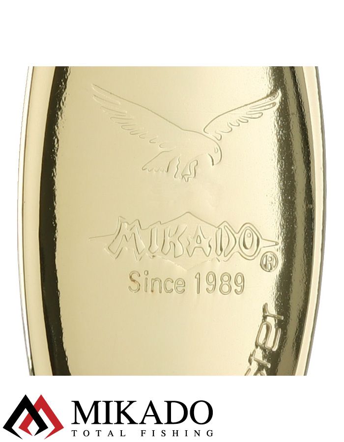 Блесна вращающаяся с кисточкой Mikado BLASTER № 0, 1,4 г., золото