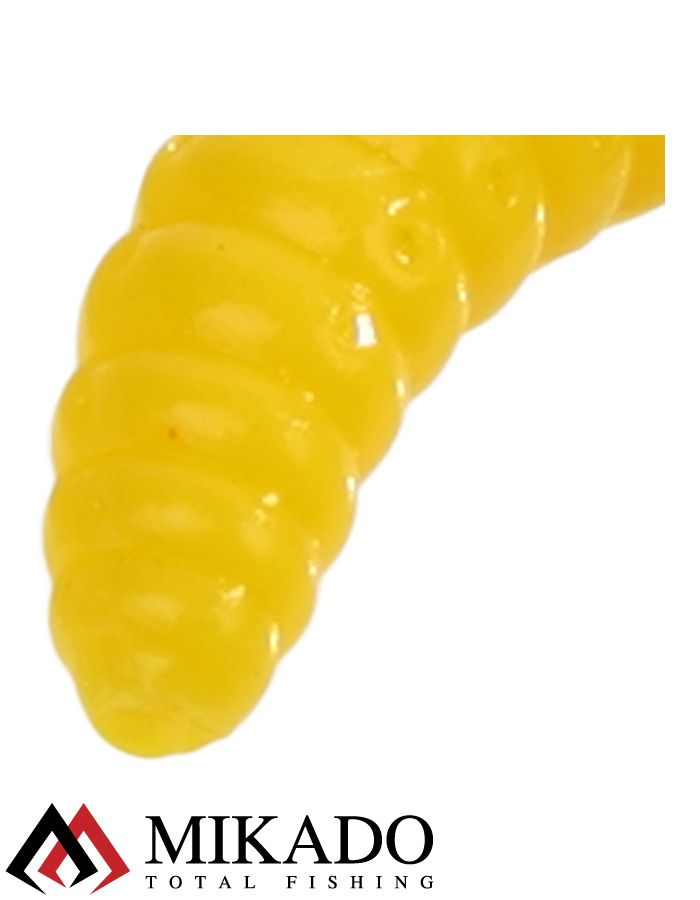 Личинка пчелы силиконовая Mikado TROUT CAMPIONE GARLIC (чеснок) 2.0 см., 0.37 г., 010 (15 шт.)