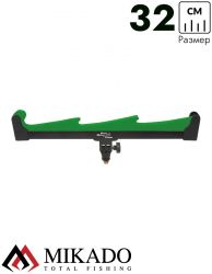 Наконечник подставки для фидера Mikado Method Feeder 32 см, регулируемая, чёрно-зелёный, AMFI-134
