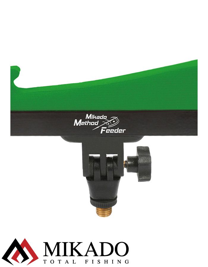 Наконечник подставки для фидера Mikado Method Feeder 32 см, регулируемая, чёрно-зелёный, AMFI-134