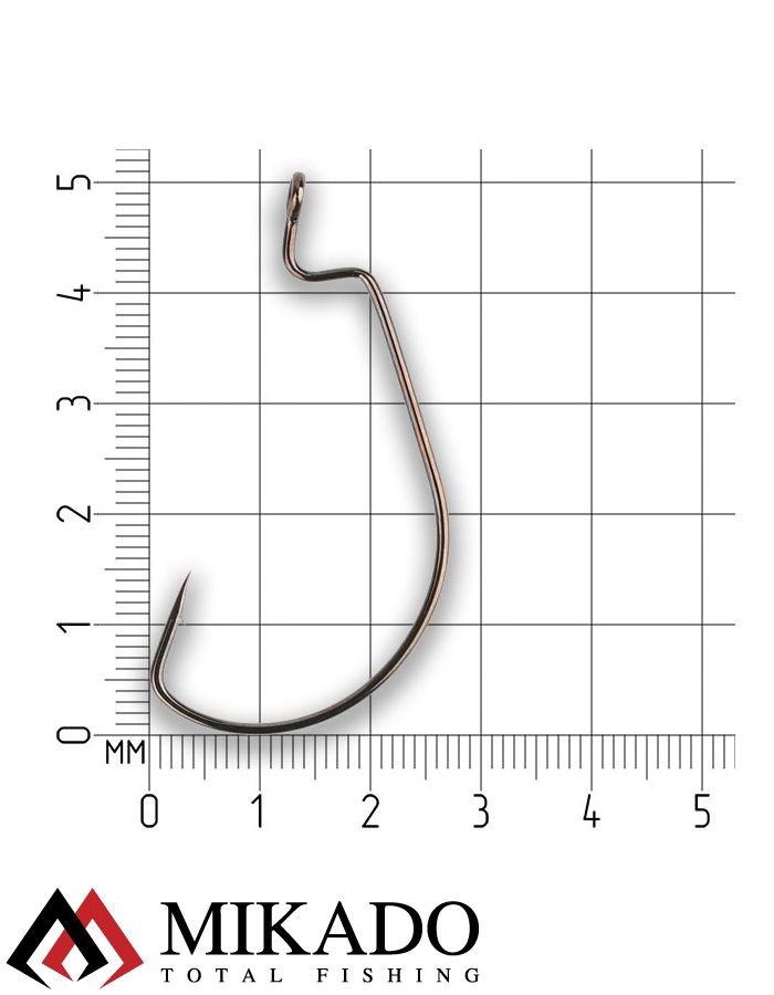 Офсетный крючок Mikado OFFSET BIG EYE № 3/0  ( 4 шт.)