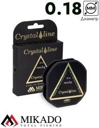 Леска мононить Mikado CRYSTAL LINE 0,18 (30 м) - 4.75 кг.