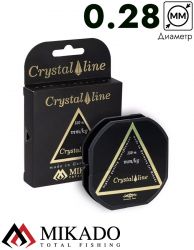 Леска мононить Mikado CRYSTAL LINE 0,28 (150 м) - 9.70 кг.