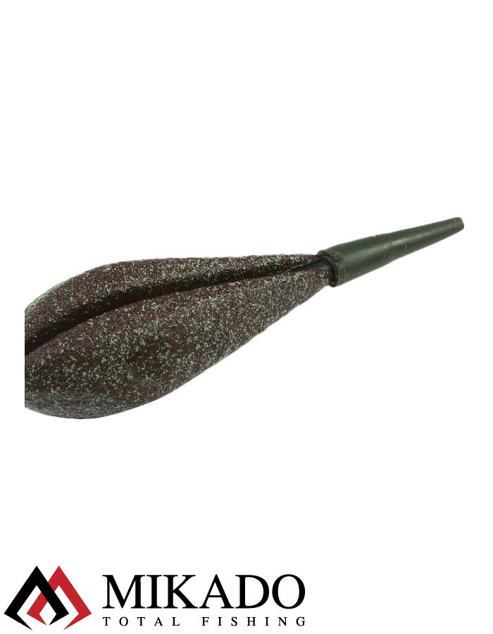 Грузило карповое сменное Mikado. отцентрованное (тёмно-зелёный) 25G  60 г.