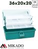Рыболовный ящик Mikado размер 36x20x20 см. цвет - тёмно-зелёный, UABM-305