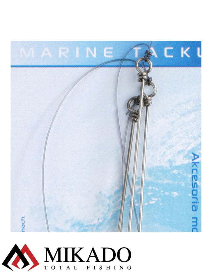 Морская оснастка Mikado STEEL BOOM RIG, крючок № 6