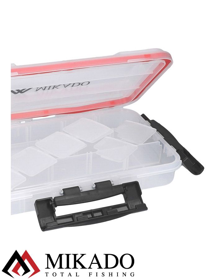 Коробка рыболова с уплотнит. Mikado UACH-H548 ( 27.5 см x 18.5 см 5 см.) водонепроницаемая