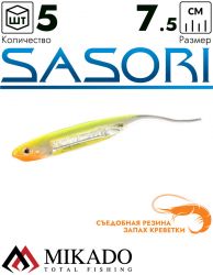 Приманка слаг Mikado SASORI 7.5 см., 1.4 г., M504 (5 шт.)