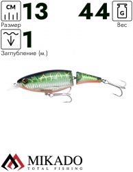 Воблер Mikado JOINTED PADDLE FISH 13 см. / 14 - плавающий