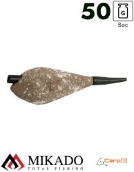 Грузило карповое сменное Mikado асимметричное (песочный) 22S  50 г.