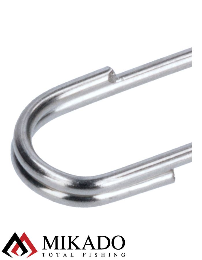 Кольцо заводное Mikado овальное NI № 13 тест 18 кг. (12 шт.)