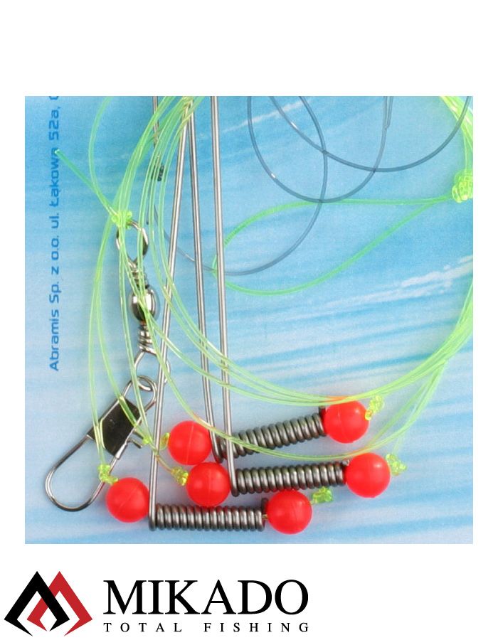Морская оснастка Mikado STEEL BOOM RIG, крючок № 8