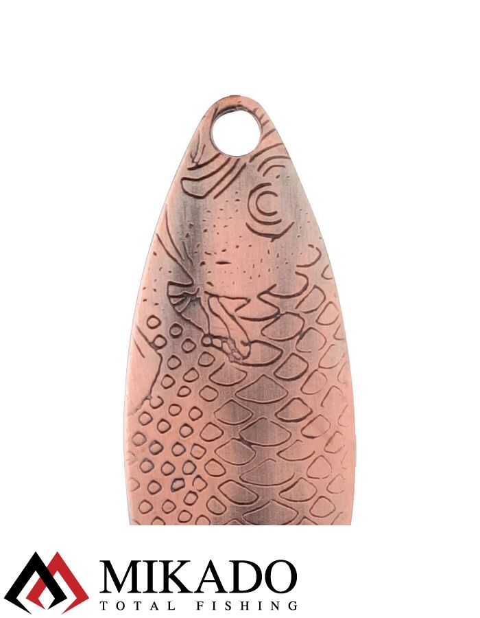 Блесна вращающаяся Mikado WILLOW №3, 11 г., состаренная медь, длина лепестка 48 мм.