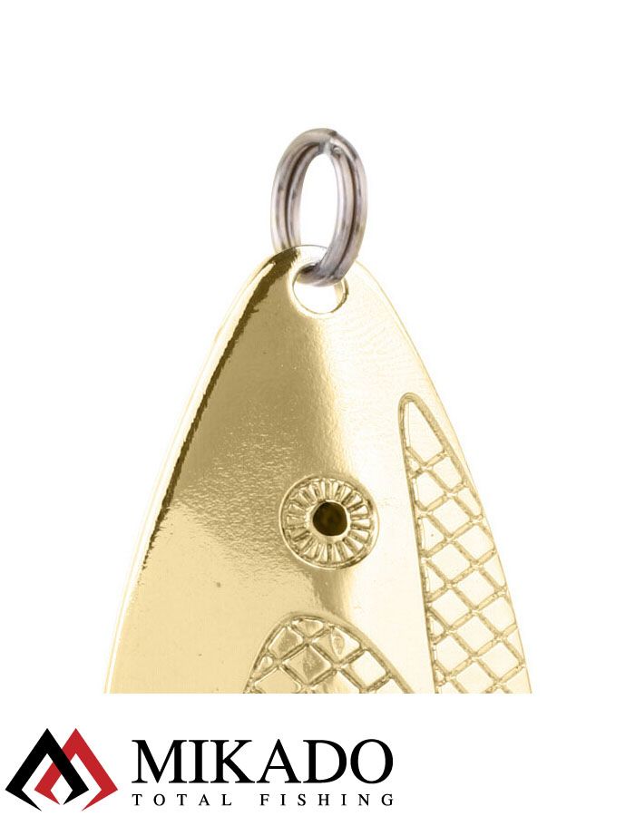 Блесна колеблющаяся Mikado SHOGUN №3, 24 г., 7.6 см., золото