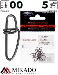 Застёжка Mikado Crosslock № 00 тест 5 кг. (10 шт.)