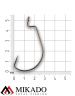 Офсетный крючок Mikado OFFSET BIG EYE № 4/0  ( 3 шт.)