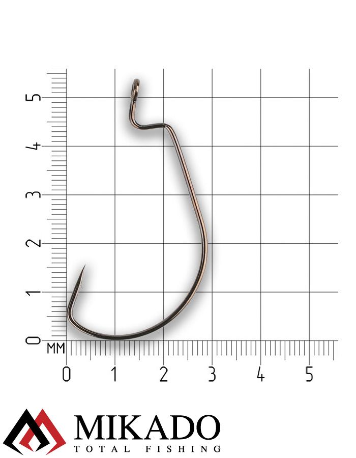 Офсетный крючок Mikado OFFSET BIG EYE № 4/0  ( 3 шт.)