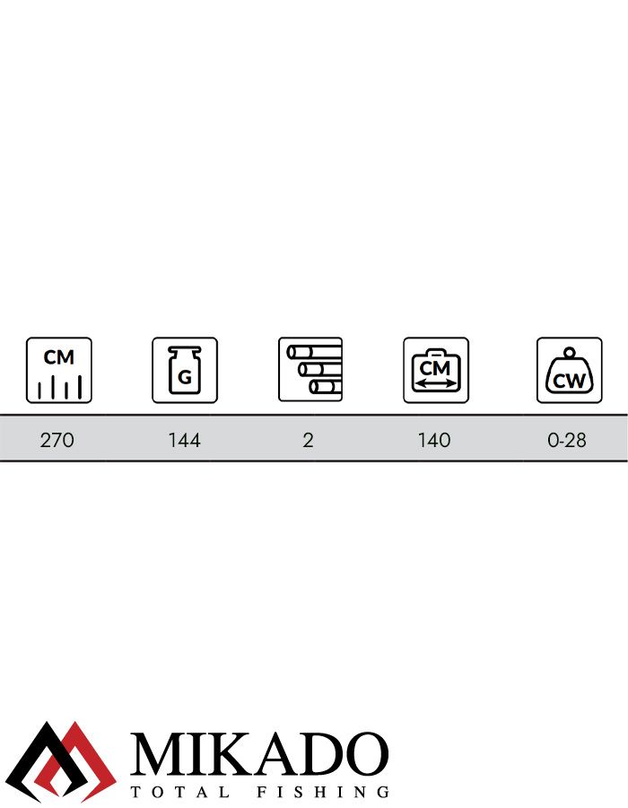 Спиннинг Mikado ALMAZ SENSI Spin 270 (до 28 г.)